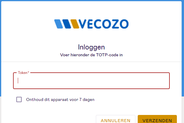 Vecozo authenticatie-app